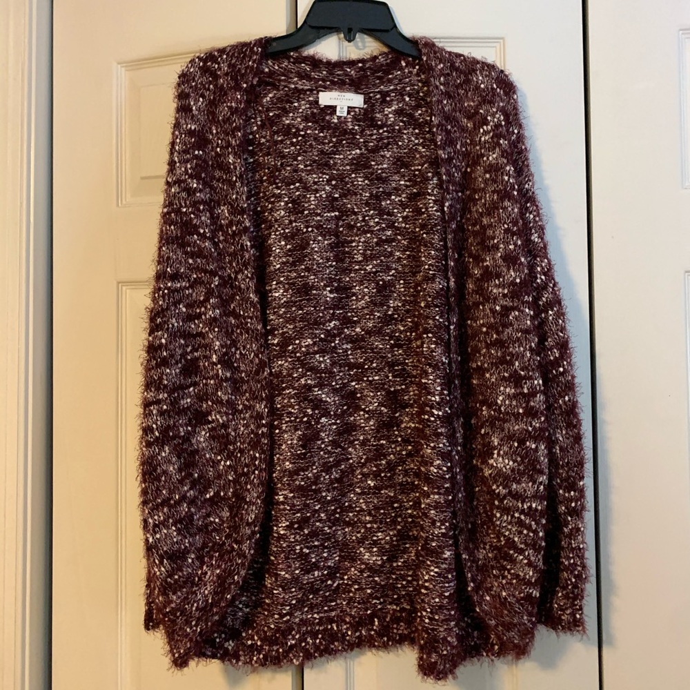 brand new purple cardigan
